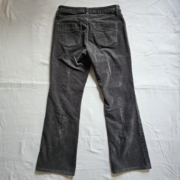 JAG gray corduroy lowrise boot leg y2k 70's stretchy retro western pants Size 10 - Picture 6 of 8